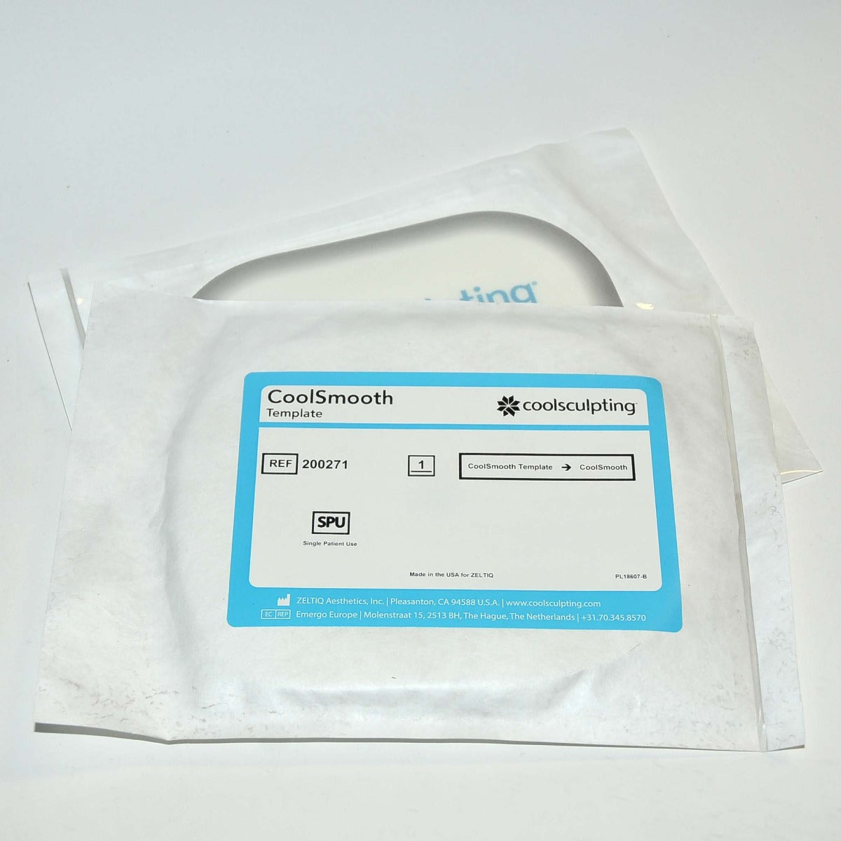 Zeltiq Coolsculpting CoolSmooth Template REF 200271 EN18548-01 Cool Smooth x2Pcs