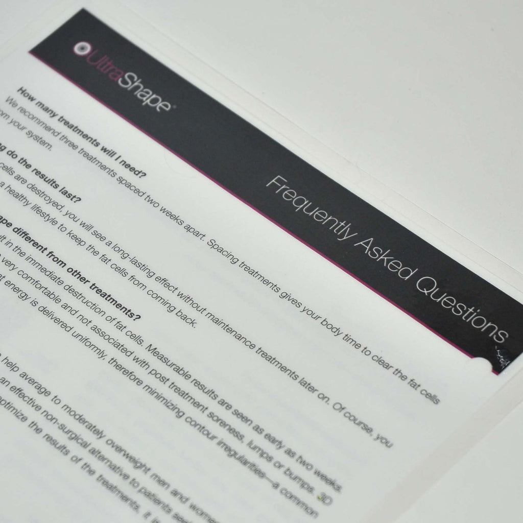 Syneron Candela UltraShape FAQ Clinical Office Guide Treatment Patient Question