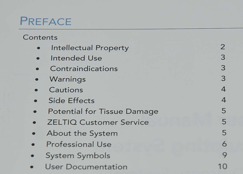 Zeltiq CoolSculpting Breeze System User Operator Manual BRZ-001-TUM-EN2-E Guide