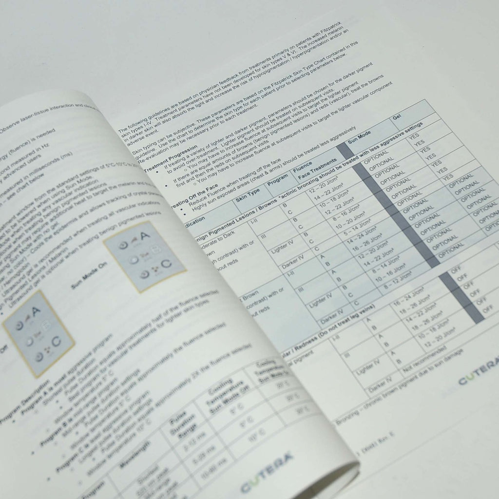 Cutera LimeLight Treatment Guidelines User Operator Manual IPL Laser D0481 2013