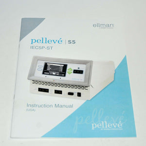 Cynosure Ellman Pelleve S5 IEC5P-ST Operator Instruction User Training Manual