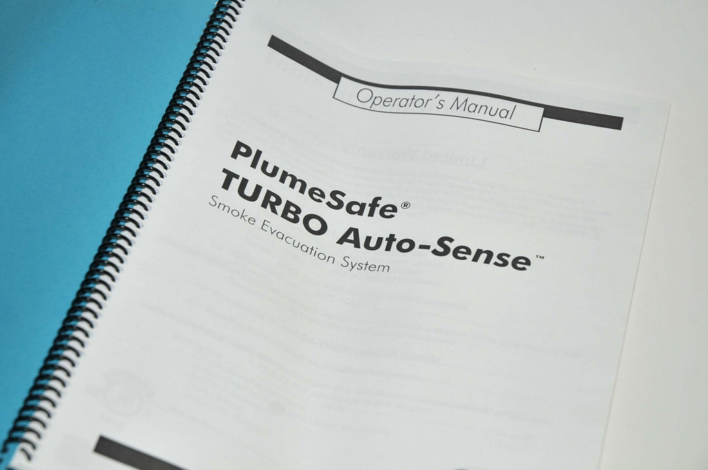 Buffalo Filter PlumeSafe TURBO Auto-Sense Smoke Evacuation OPERATOR'S MANUAL