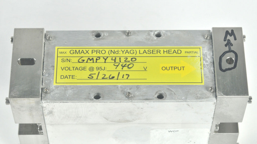 Candela GentleMax GMax Pro Laser Laserhead Cavity Nd YAG Head PARTS 940 Volt