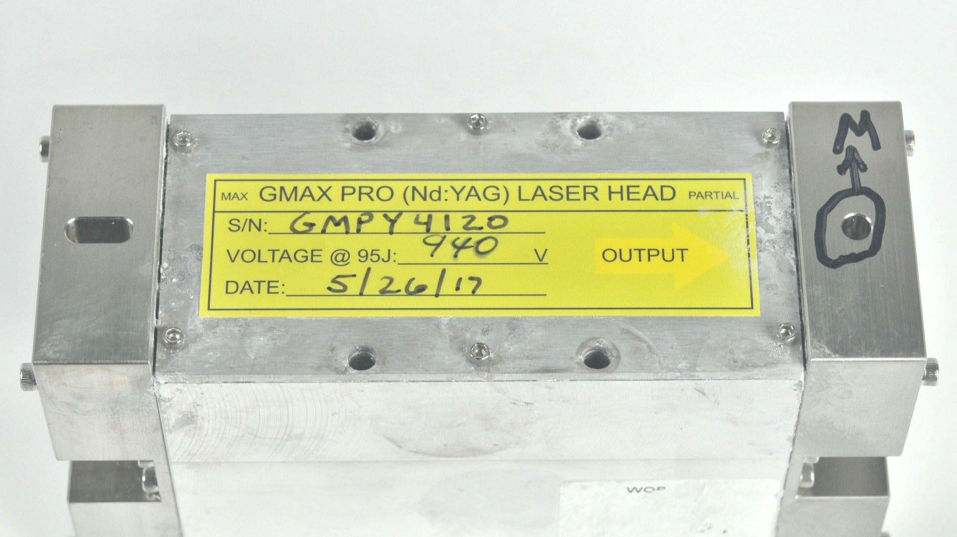 Candela GentleMax GMax Pro Laser Laserhead Cavity Nd YAG Head PARTS 940 Volt