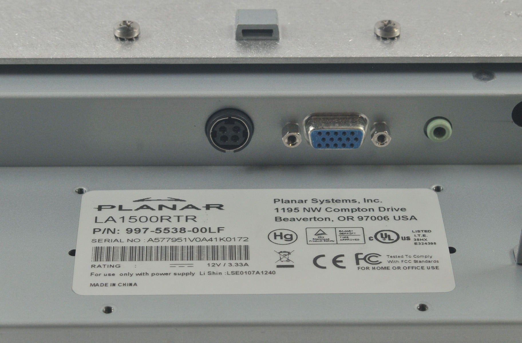 Solta Reliant ReStore Fraxel Laser Monitor Display Screen 997-5538-00LF Planar