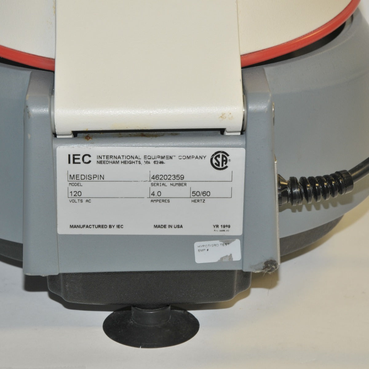IEC MediSpin Clinical Laboratory Centrifuge Research Lab Plasma Platelet PARTS