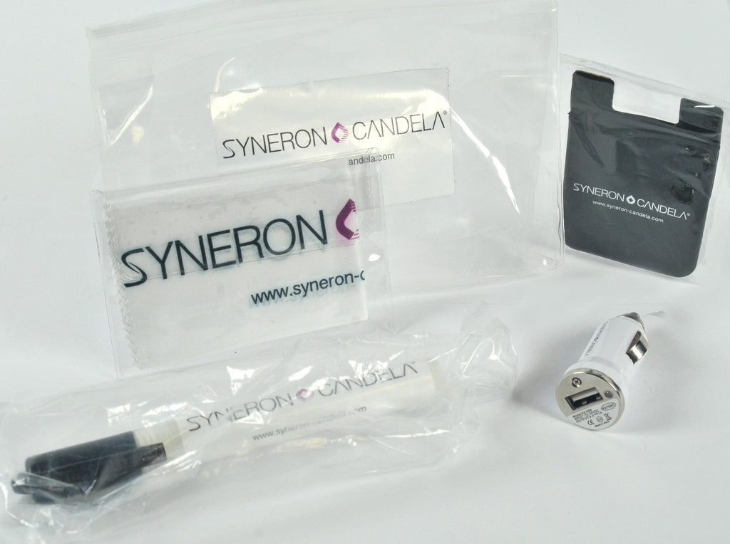 Syneron Candela Laser Car Lighter USB Connector Lens Screen Cleaner Cloth Gift