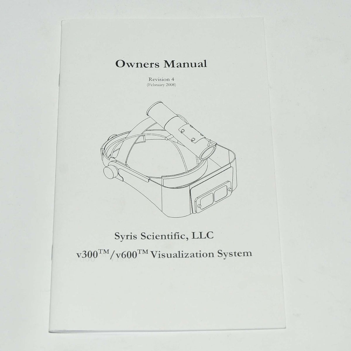 Syris Scientific Visualization System OWNERS MANUAL Guide V300 V600 Booklet
