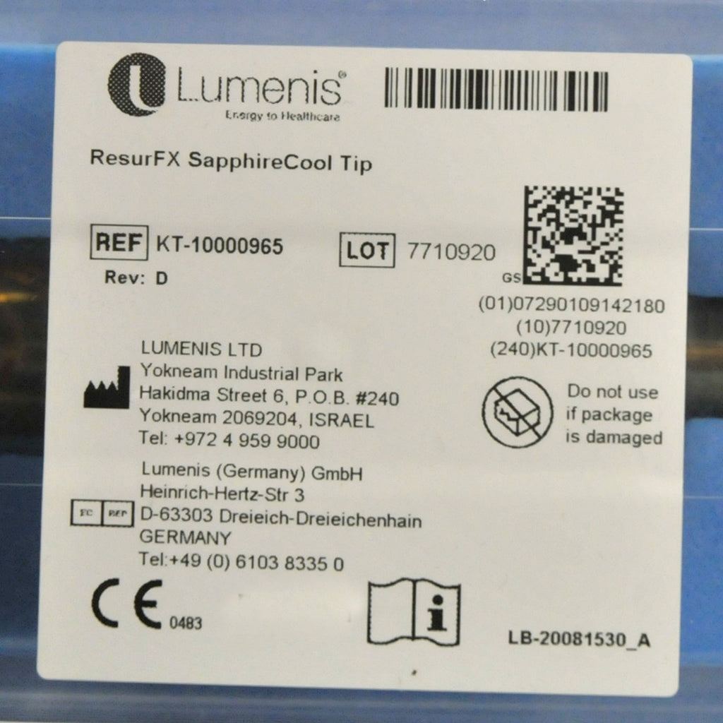 Lumenis Lume One Universal IPL Small SapphireCool Light Guide 6 mm KT1007656