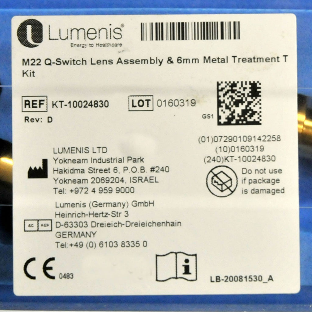 Lumenis M22 Q-Switch Lens Assembly & 6mm Metal Treatment Tip KT10024830
