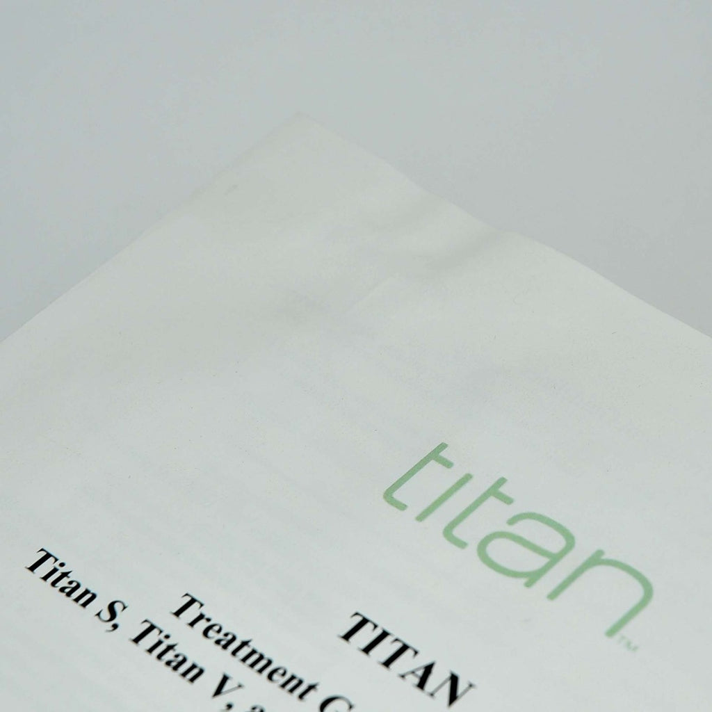 Cutera Titan Treatment Guidelines S V XL HandPiece Reference Guide User