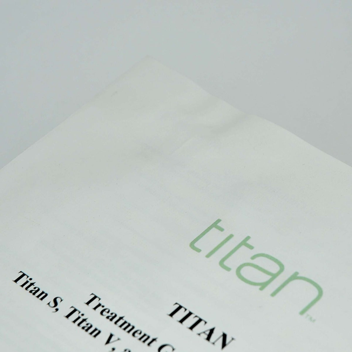 Cutera Titan Treatment Guidelines S V XL HandPiece Reference Guide User