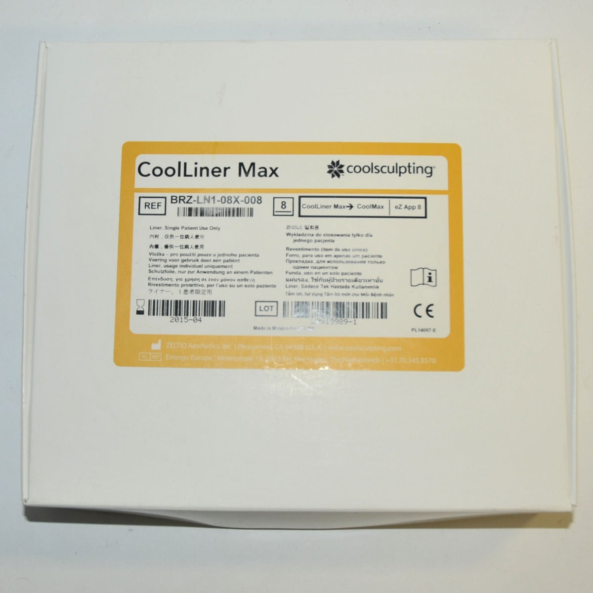 Zeltiq CoolSculpting CoolLiner Max Applicator BRZ-LN1-08X-008 x8
