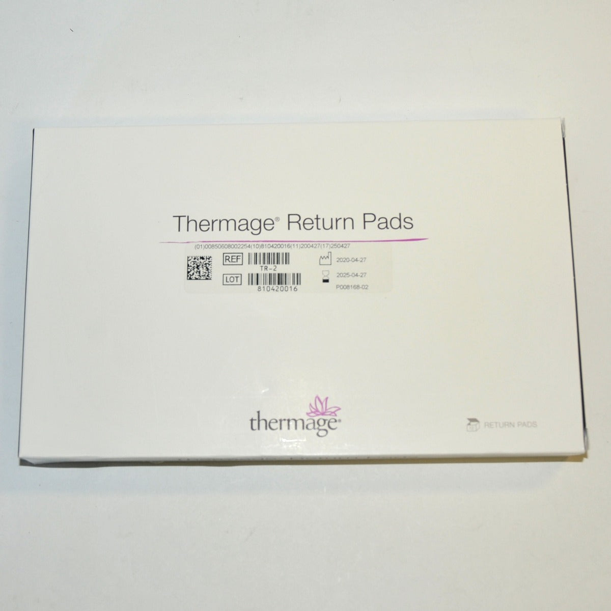 Solta Medical THERMAGE RETURN PADS TR-2 Exp 04/2020 12 PER BOX