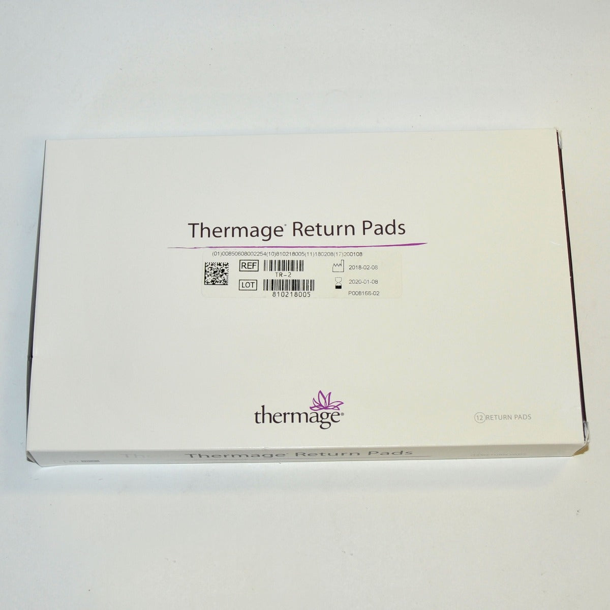 Solta Medical THERMAGE RETURN PADS TR-2 Exp 01/2020 12 PER BOX