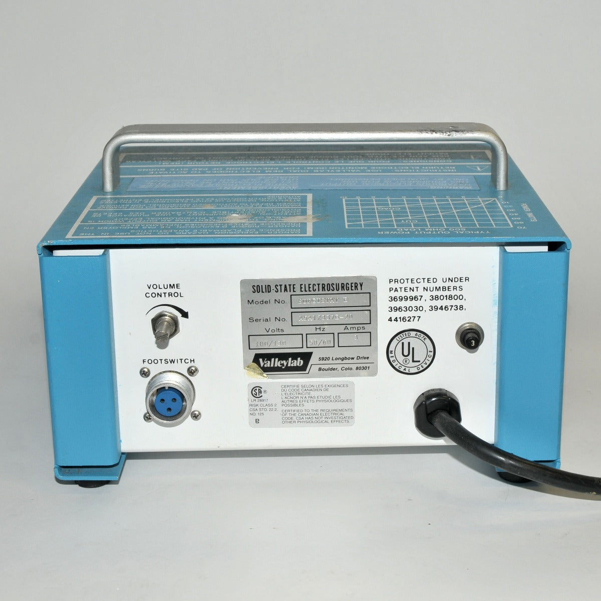 Valleylab SurgiStat B Solid State Electrosurgery RF ESU Generator 3.0A PARTS