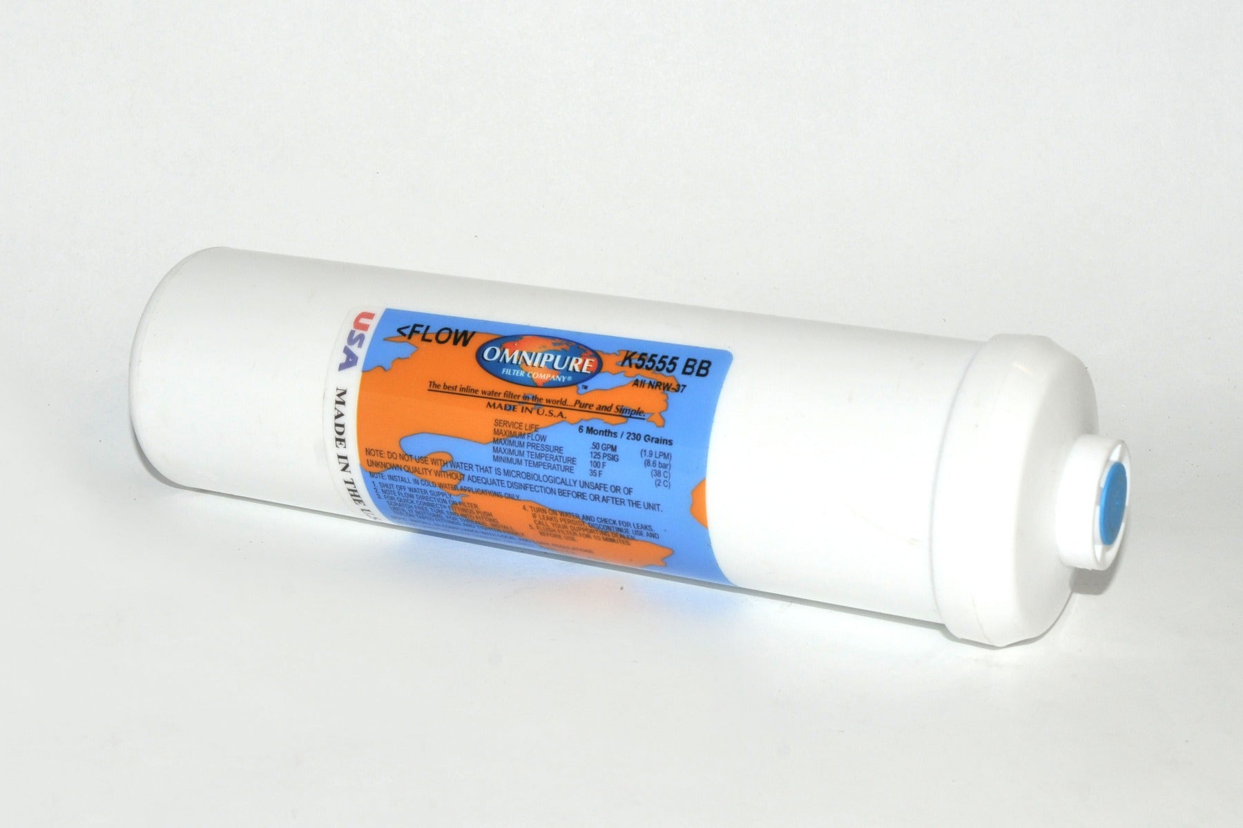 Laser & IPL Inline DI Filter OmniPure K5555 BB Cutera Xeo Aura Lyra Alma Soprano