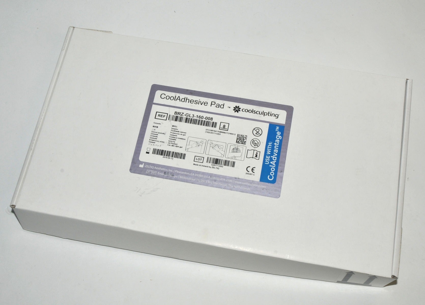 ZELTIQ CoolSculpting CoolAdhesive Pad CoolAdvantage BRZ-GL3-160-008 8Pcs