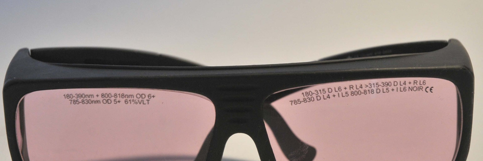 LaserShield Laser Operator Eyewear Safety PINK Lens Glasses 810 nm Diode NoIR