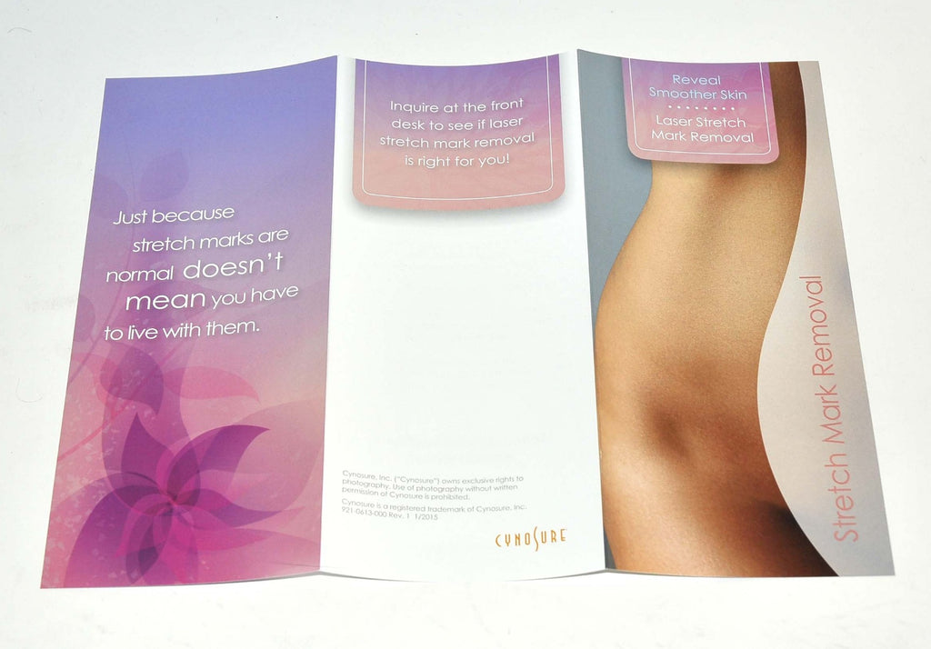 Cynosure ICON Laser Smooth Skin Stretch Mark Removal Patient Brochure x25Pcs