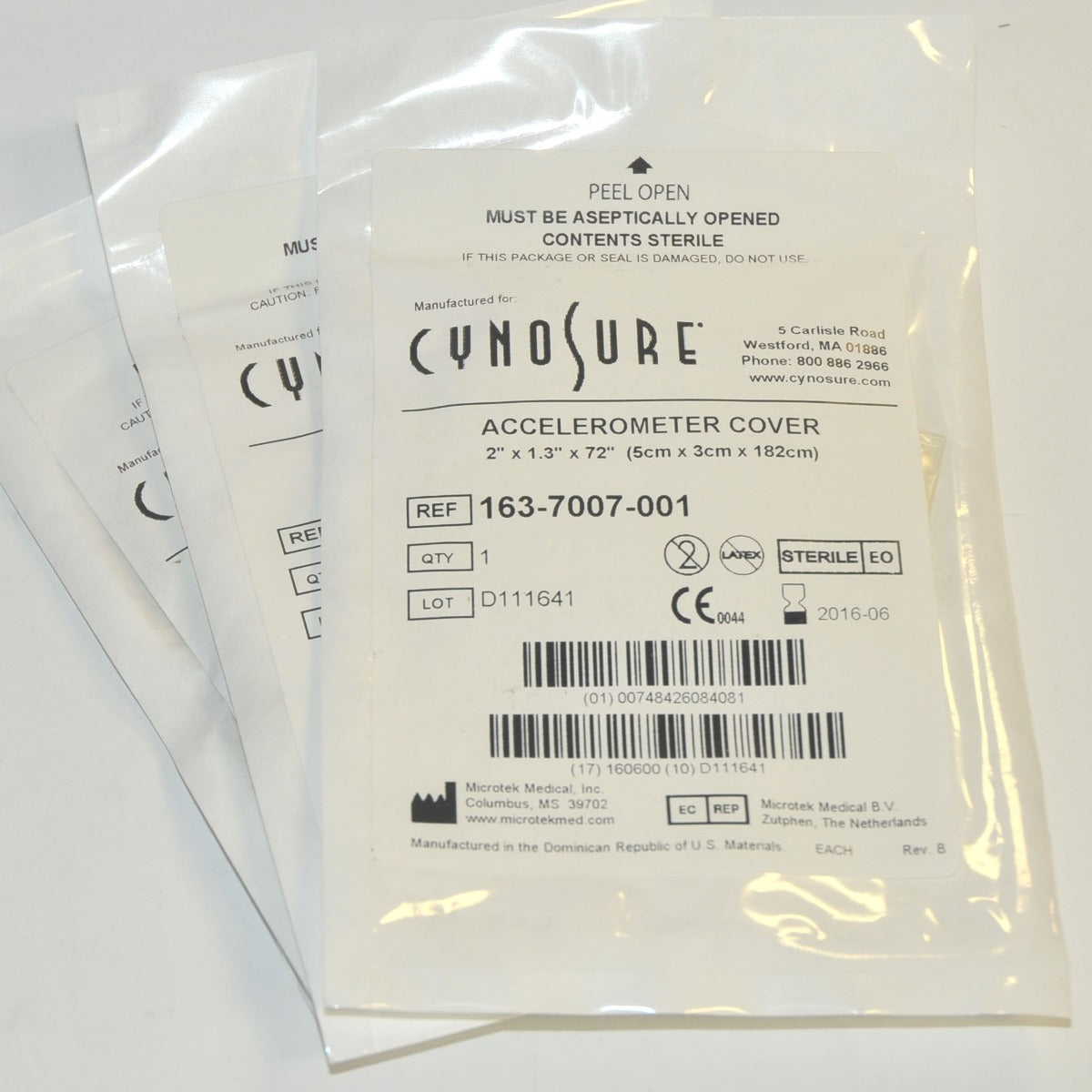CYNOSURE Accelerometer Cover SmartLipo 3 COUNT P/N: 163-7007-001