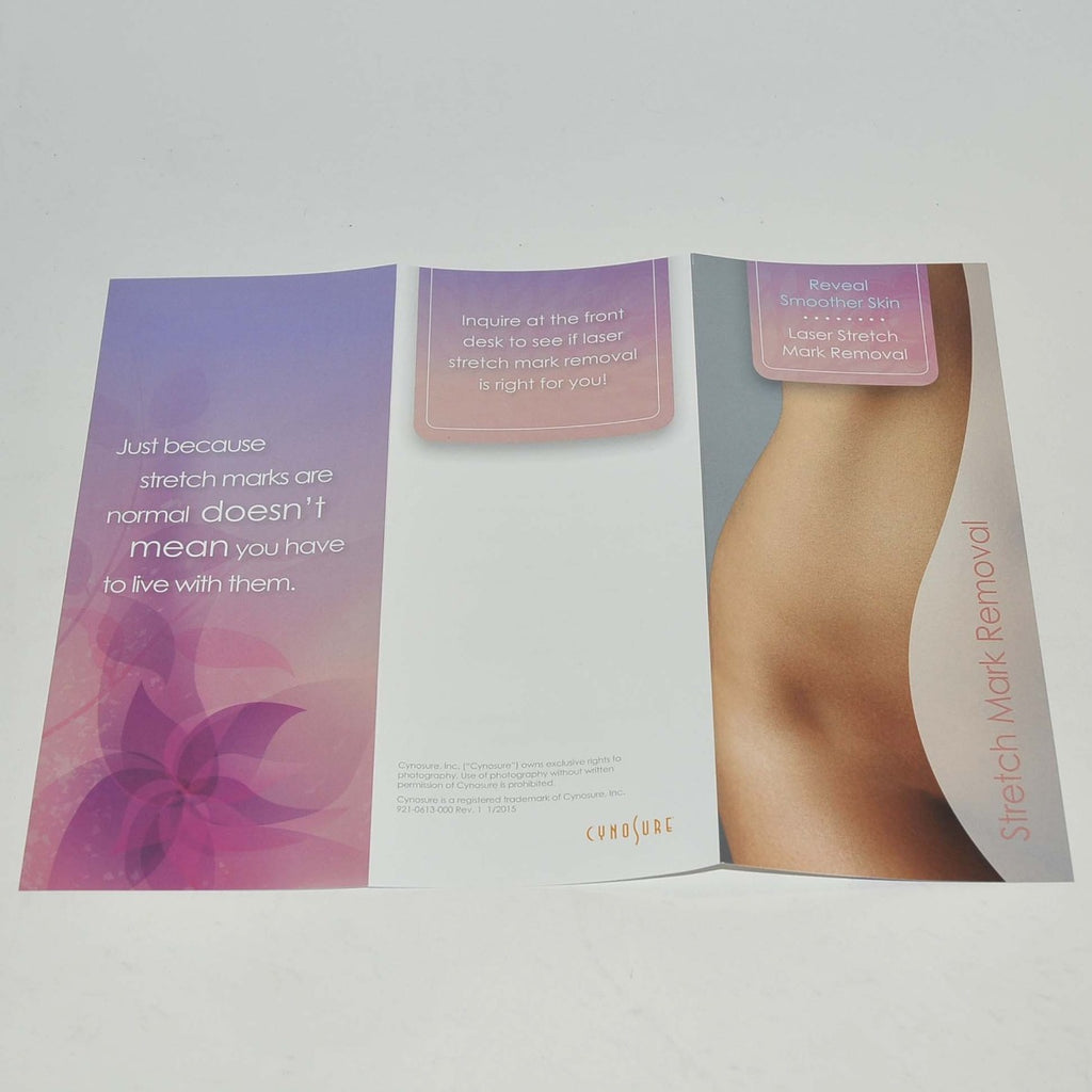 Cynosure ICON Laser REVEAL SMOOTHER SKIN Stretch Mark Removal Brochure x20Pcs