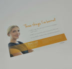 Cynosure Palomar PATIENT POSTCARD ThreeForMe Laser Wrinkle Skin Treatment x25Pcs