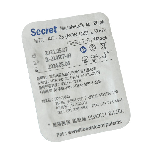 ilooda SecretRF MicroNeedle Secret RF Tip 25Pin MTR-AC-25 Non Insulated x9
