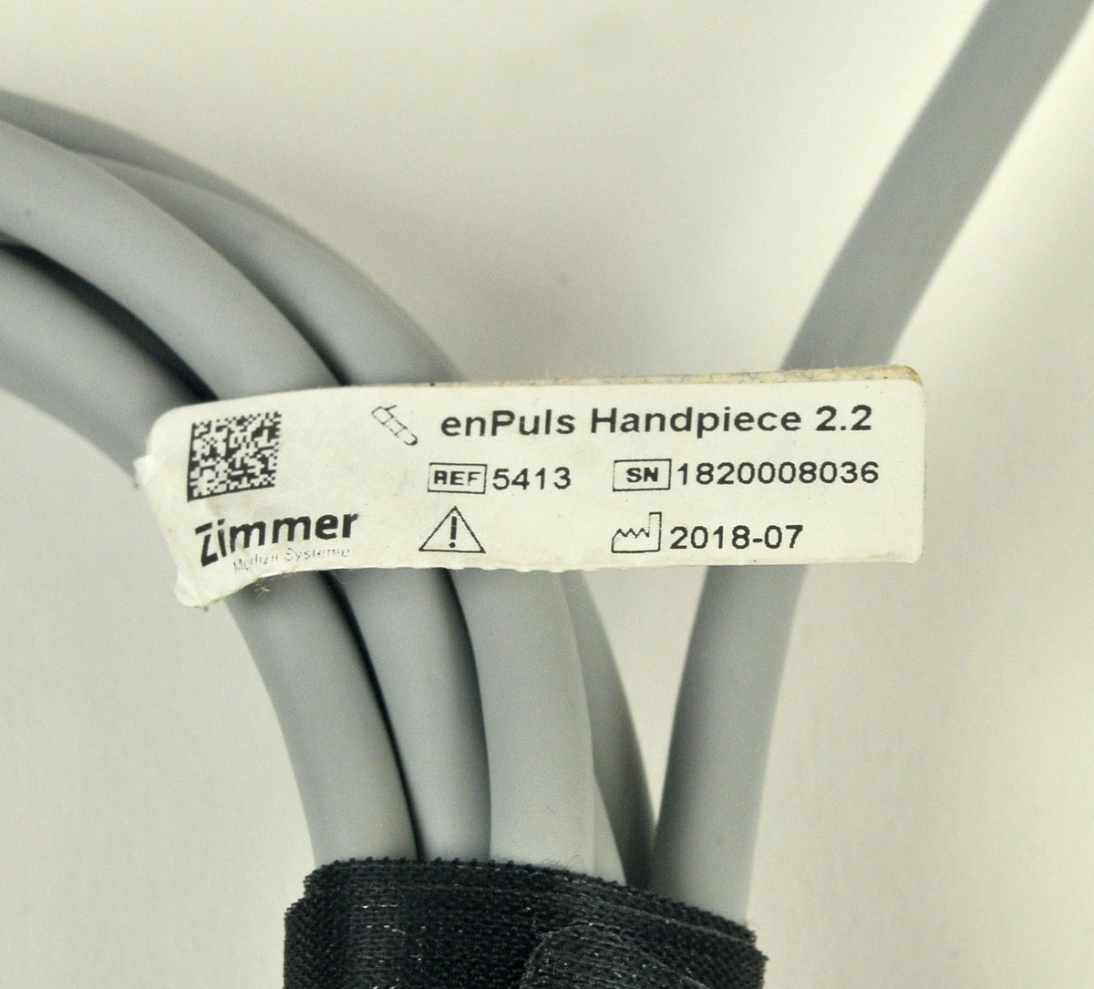 Zimmer ZWave Enpuls Handpiece 2.2 Radial Shockwave Therapy REF 5413 Hand Piece
