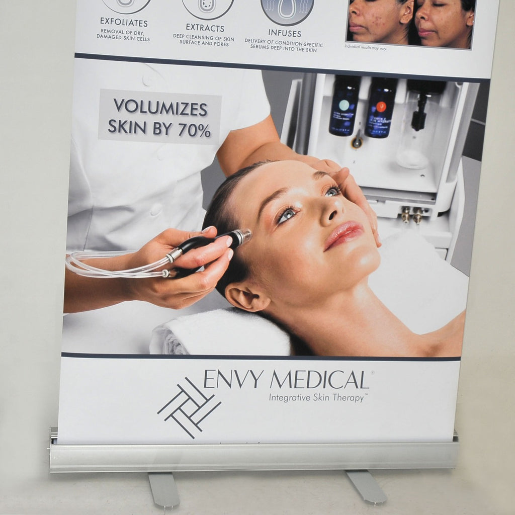 Envy Medical DermalInfusion Office BANNER Marketing Skin Treatment 33x82