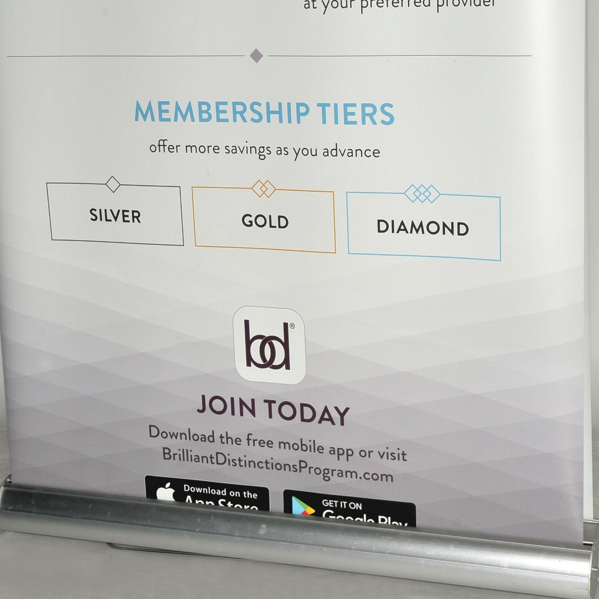 Brilliant Distinctions Program Trade BANNER Allergan CoolSculpting 36 x 81