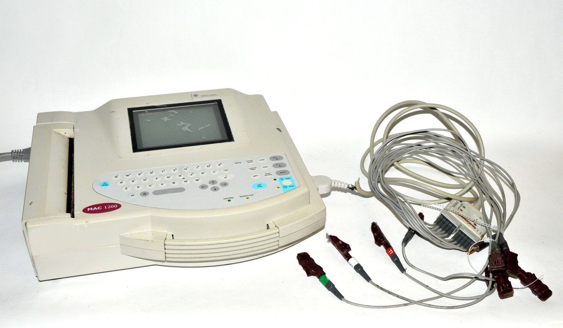 MAC 1200 General Electric EKG Electrocardiograph GE MAC1200 101116823 2007