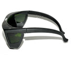 Laser Safety Glasses 810 Diode 1064 1440 YAG 1540 Erbium Green Tint Black Frame