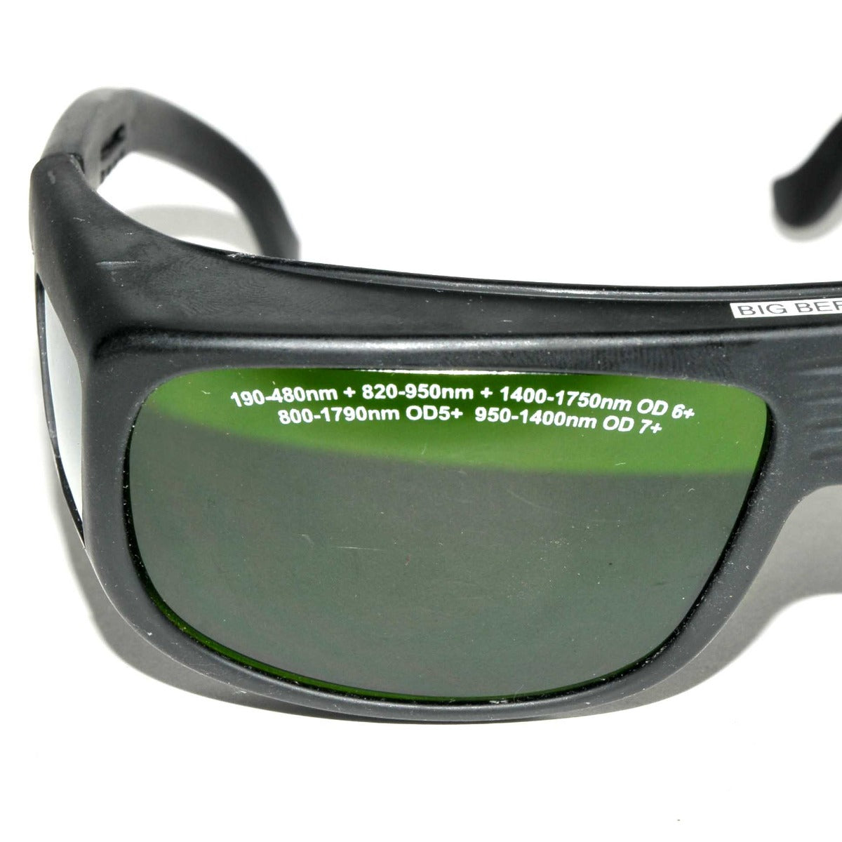Laser Safety Glasses 810 Diode 1064 1440 YAG 1540 Erbium Green Tint Black Frame