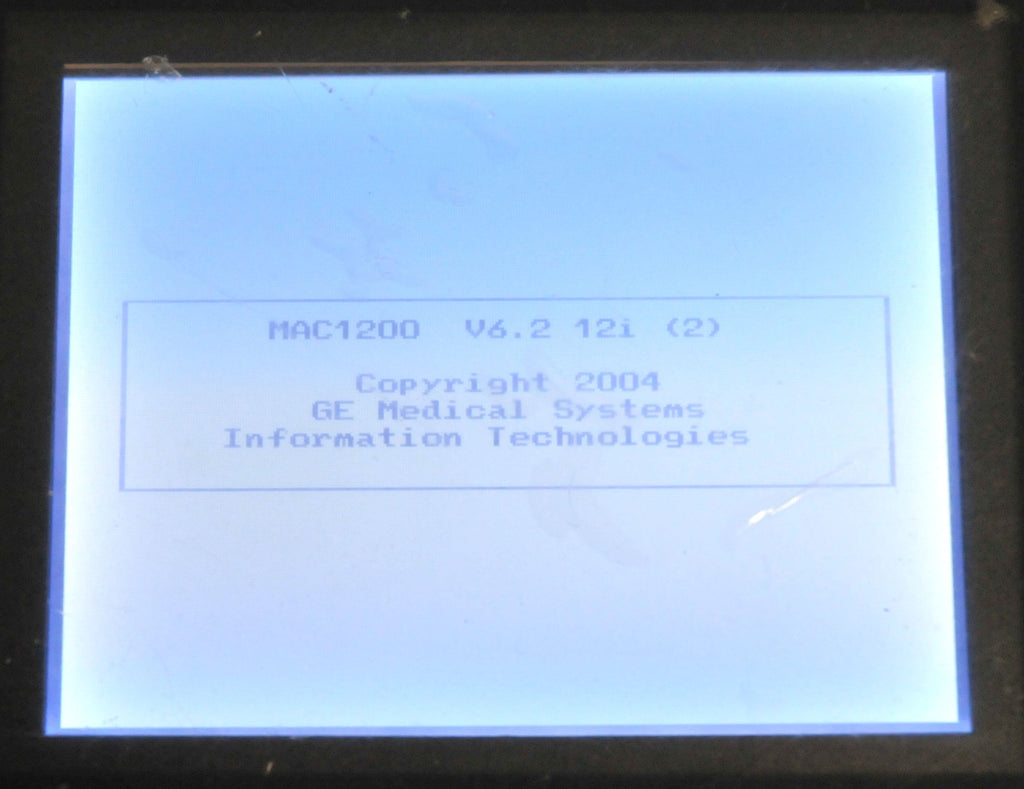 MAC 1200 General Electric EKG Electrocardiograph GE MAC1200 101116823 2007