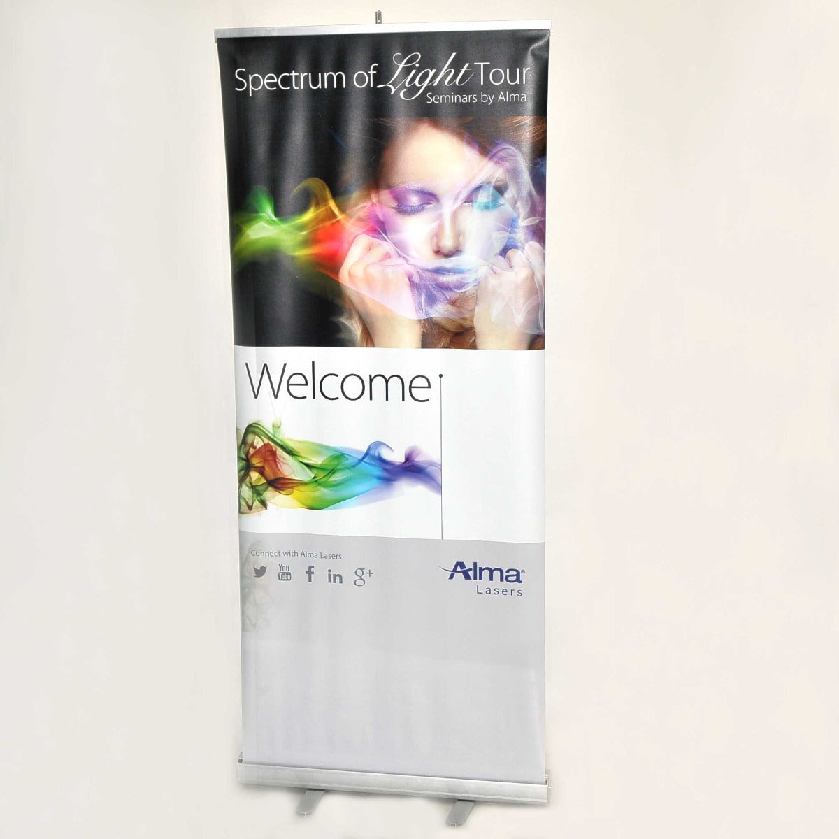 Alma Lasers Spectrum of Light Seminars Tour Trade Color BANNER Office Marketing