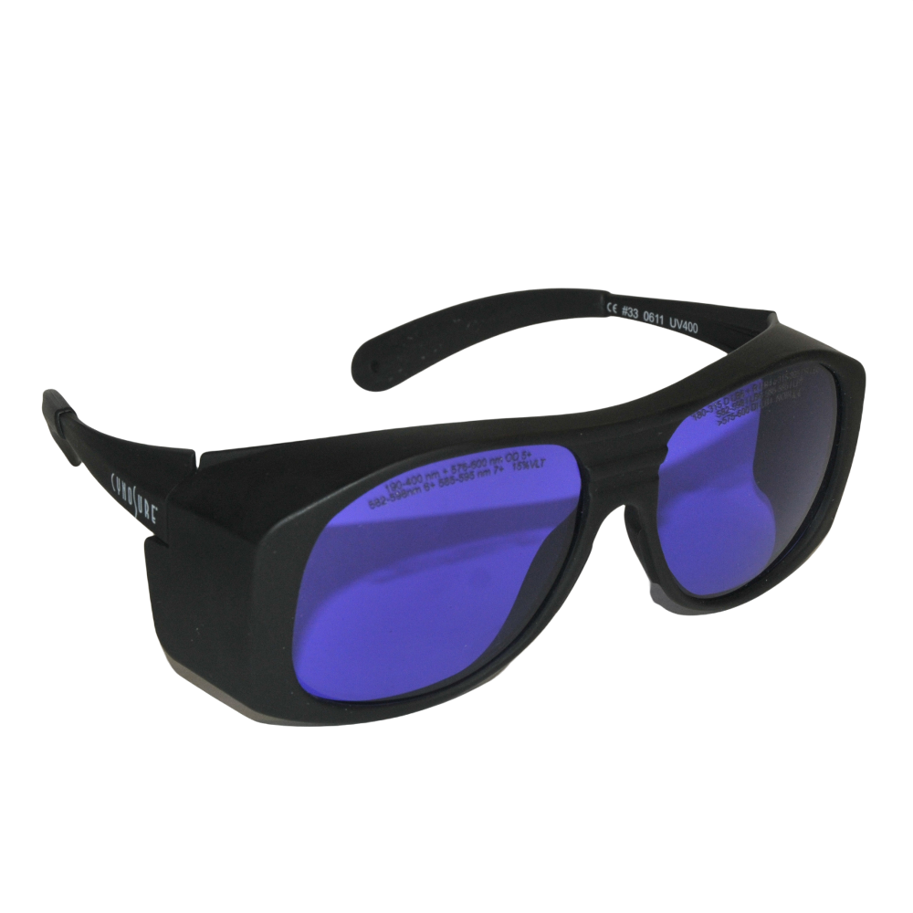 Cynosure Laser Safety Protective Eyewear Glasses Purple Lens 190-400 576-600nm