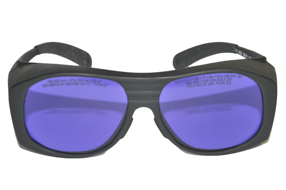 Cynosure Laser Safety Protective Eyewear Glasses Purple Lens 190-400 576-600nm
