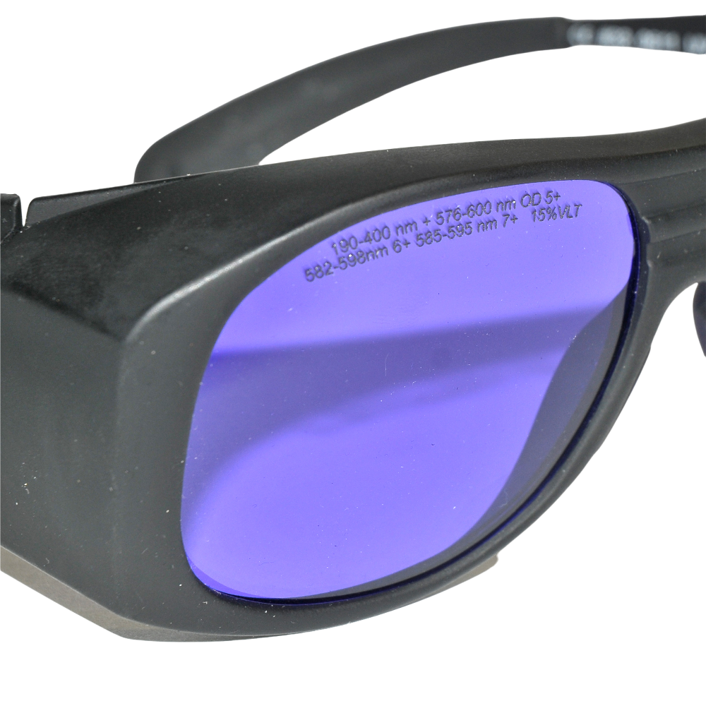 Cynosure Laser Safety Protective Eyewear Glasses Purple Lens 190-400 576-600nm