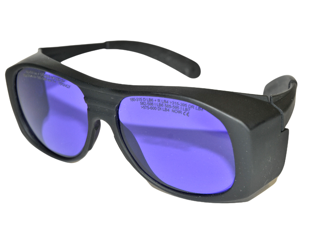 Cynosure Laser Safety Protective Eyewear Glasses Purple Lens 190-400 576-600nm