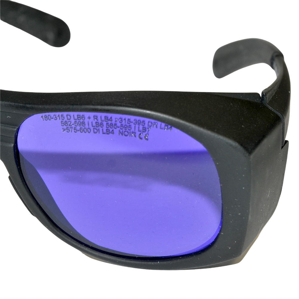Cynosure Laser Safety Protective Eyewear Glasses Purple Lens 190-400 576-600nm
