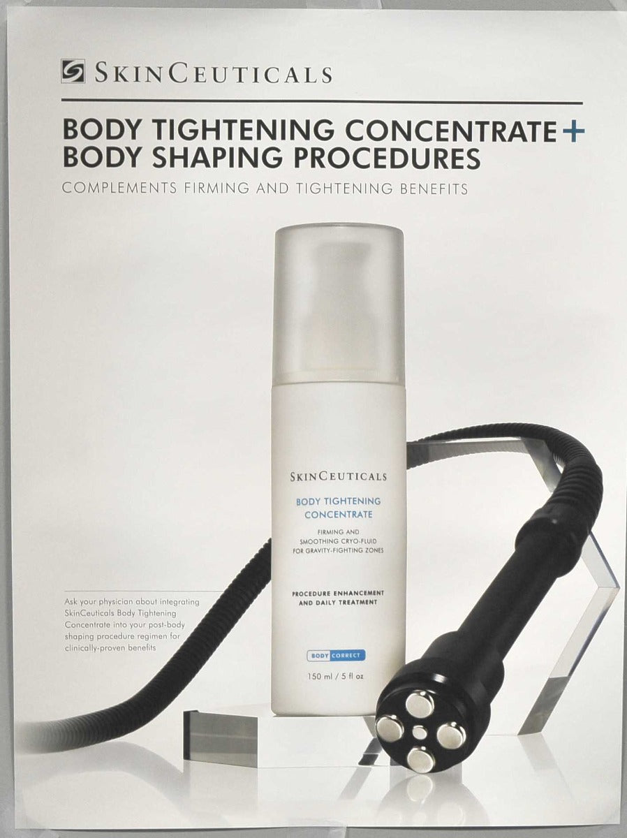 SkinCeuticals Body Tightening Concentrate Office Window Marketing Sticker