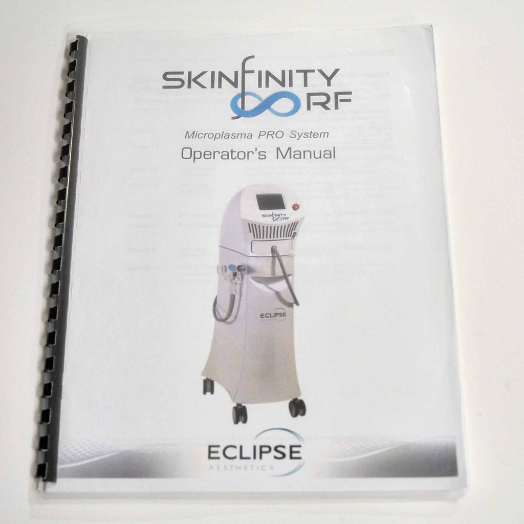 Skinfinity Machine Skinfinity RadioFrequency Operator's Manual Microplasma PRO System Use ...