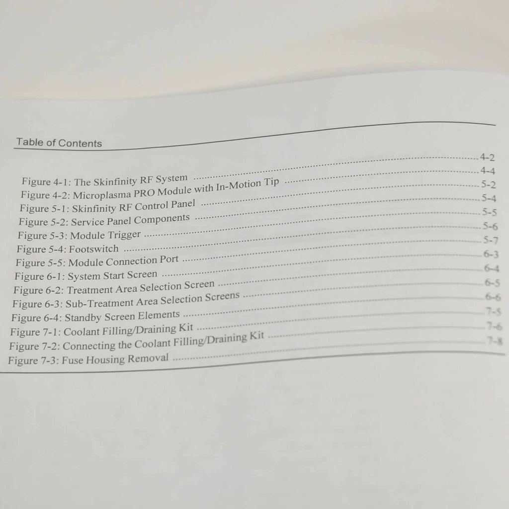 Skinfinity RadioFrequency Operator's Manual Microplasma PRO System User Guide RF