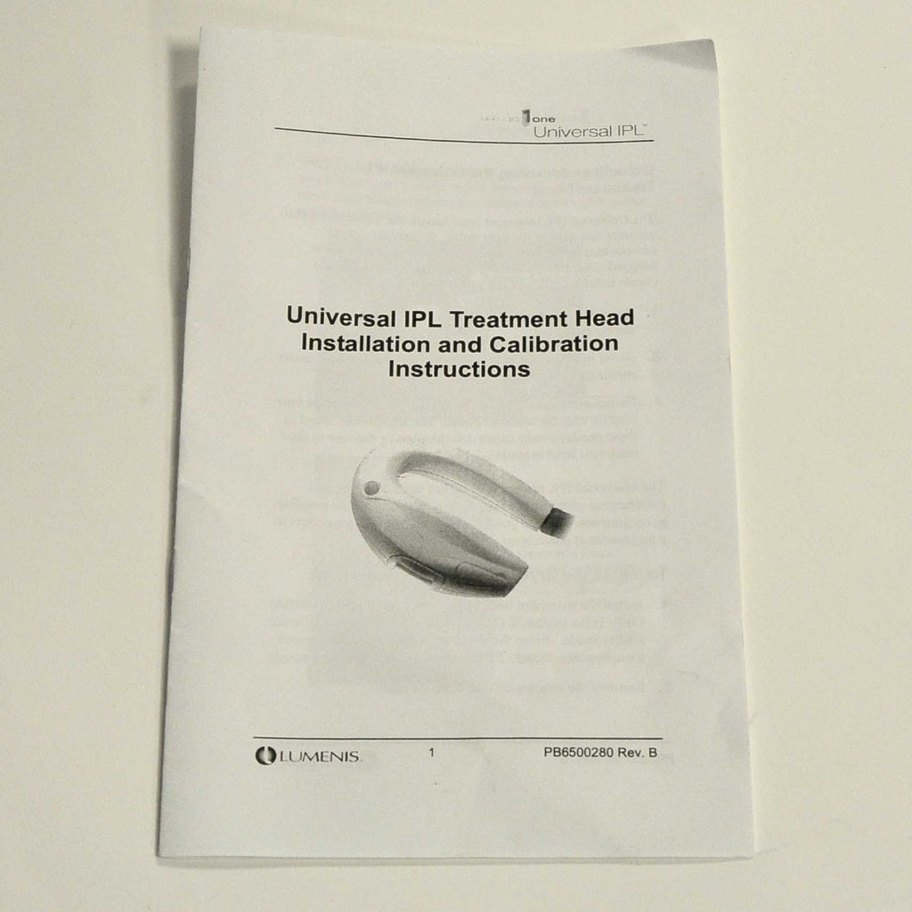 Lumenis Lume1 Universal IPL Treatment Head Installation Calibration Instructions