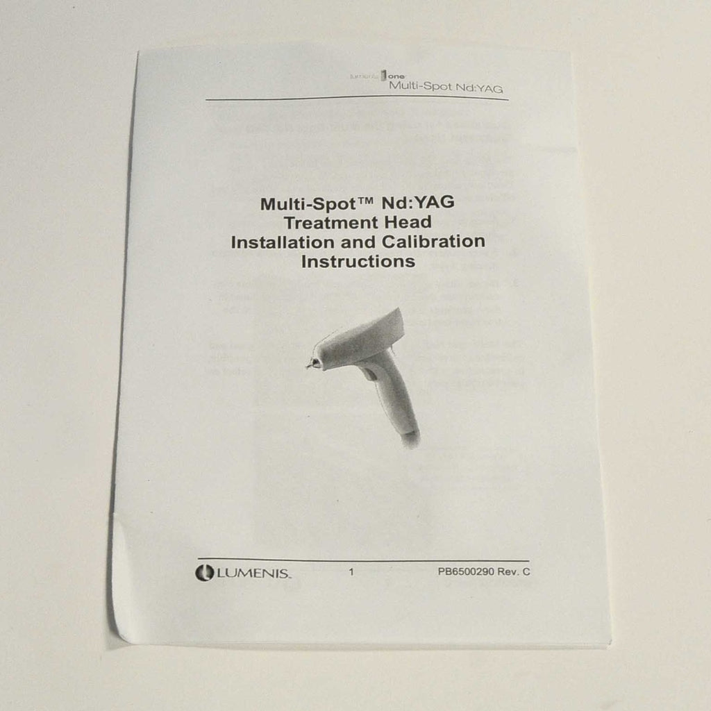 Lumenis Lume1 Multi Spot Nd YAG Treatment Head Installation Calibration Manual