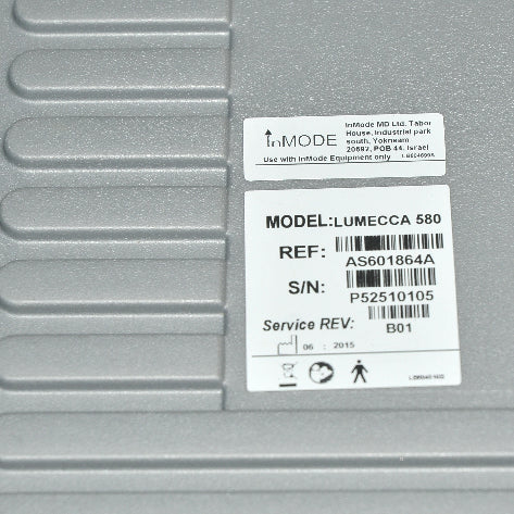 InMODE Lumecca IPL SR 580 HandPiece SR580 Dark Skin Rejuvenation 2015 w/Case