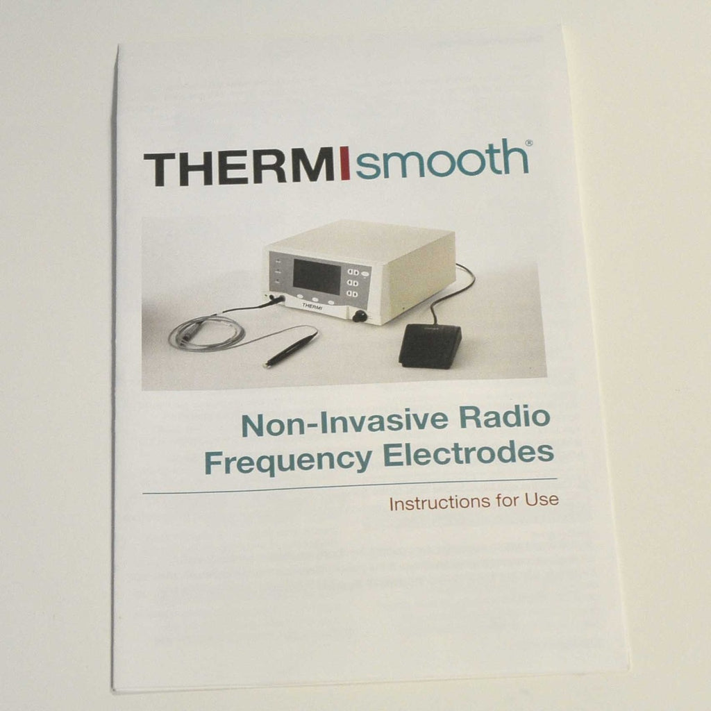 Thermi Aesthetics THERMIsmooth Non Invasive Electrodes Instructions User Guide