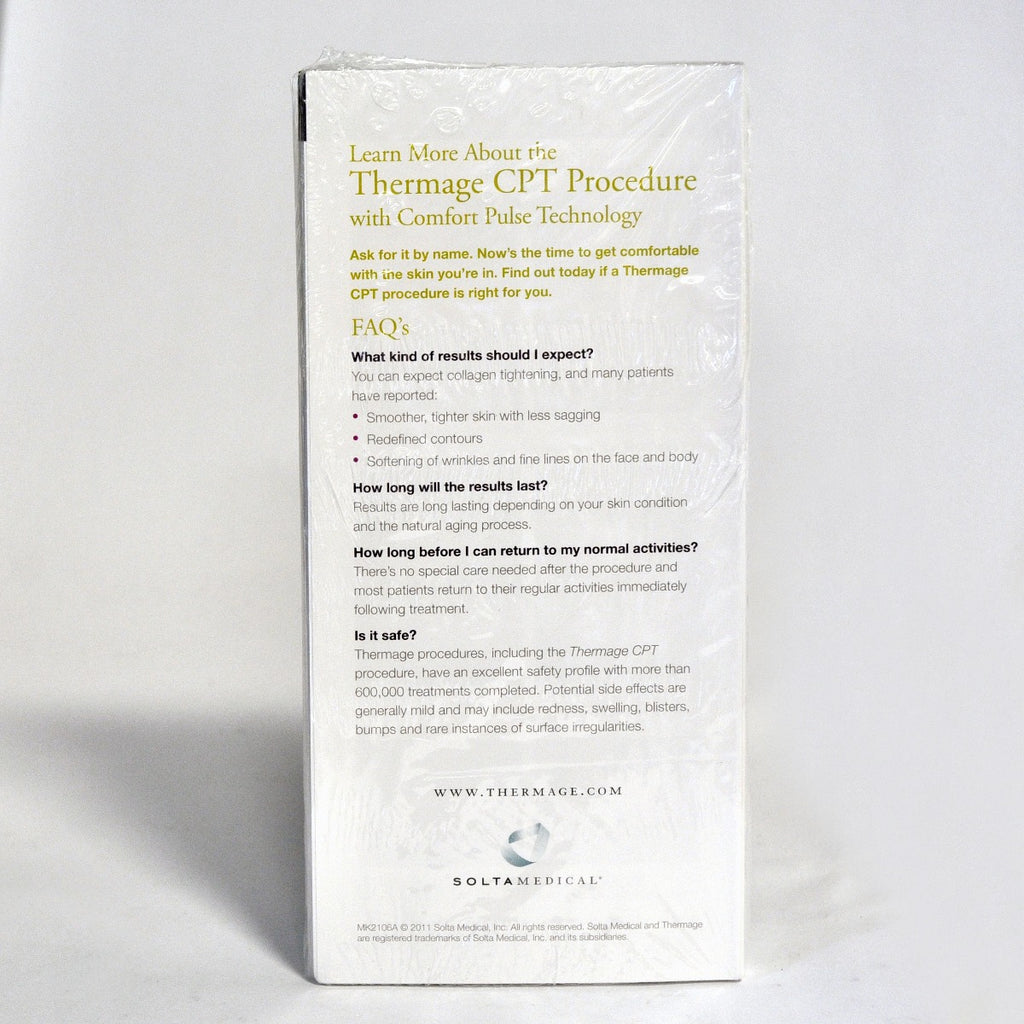 Solta Thermage CPT PROCEDURE Enhanced Skin Tightening Office Marketing Brochure