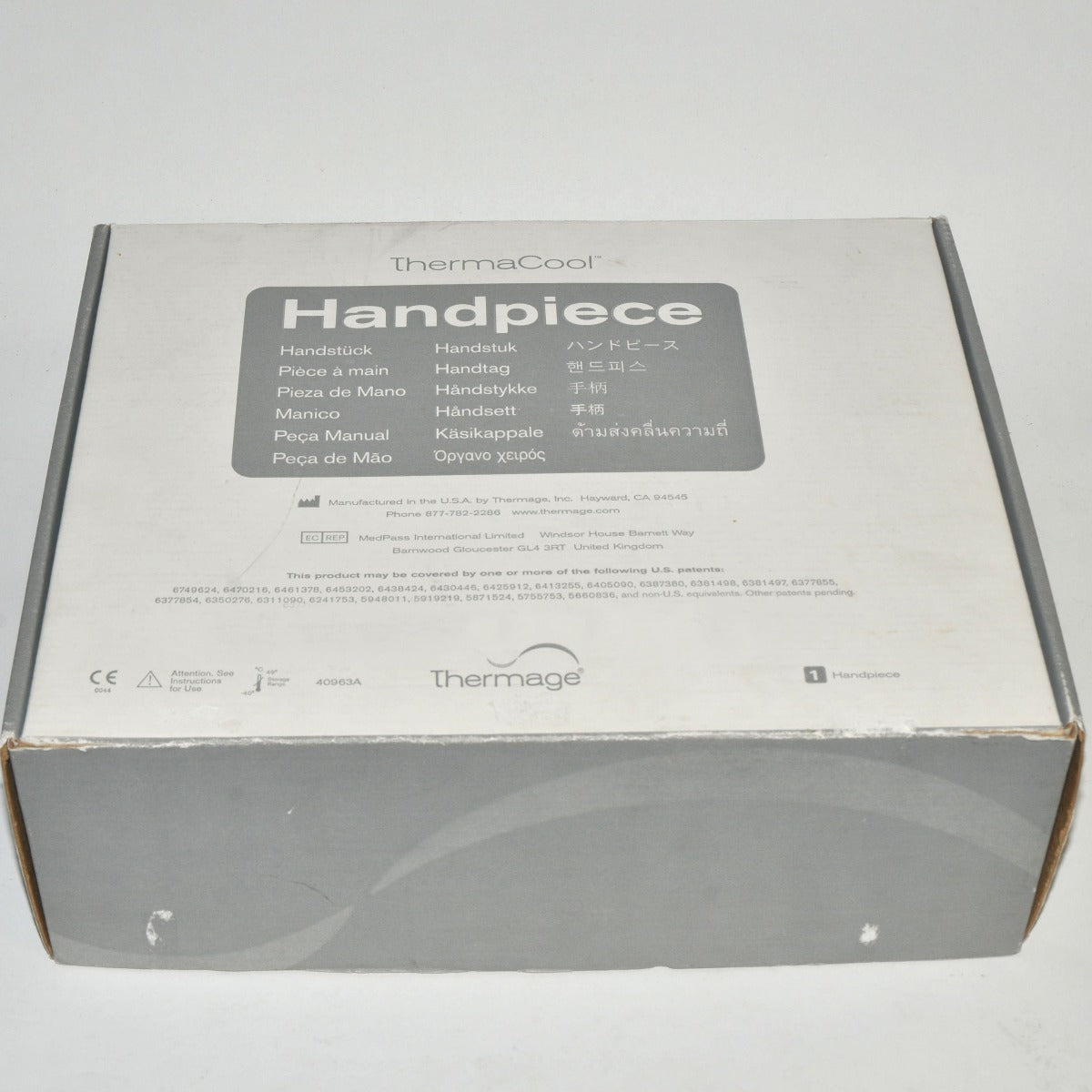 Thermage ThermaCool TC REF TH-1 Handpiece RadioFrequency RF Radio Frequency T C